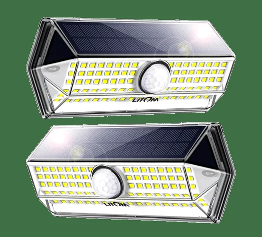 Litom 120 LED Solar Motion Lights