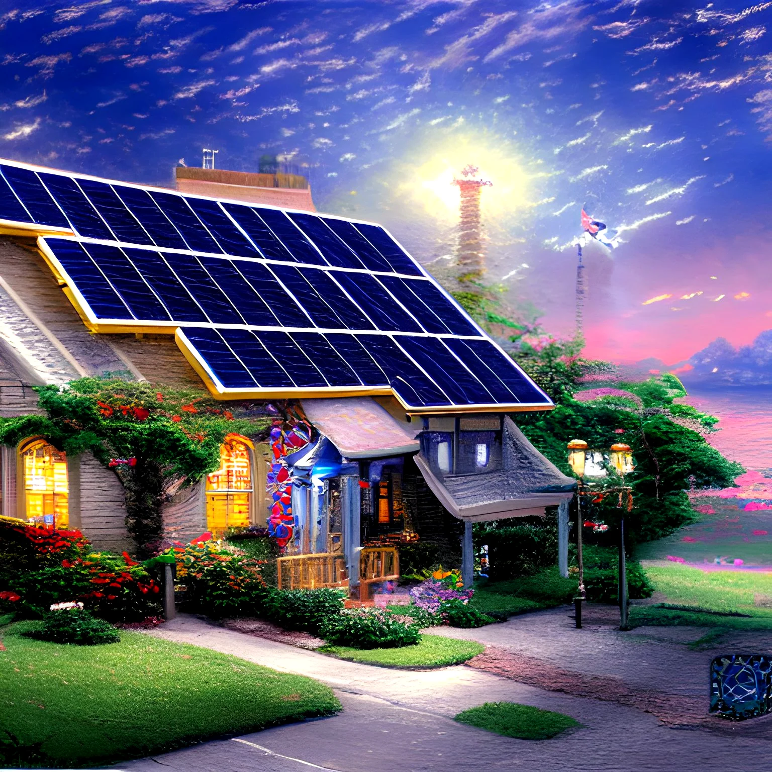 solar panels connected to a battery solar panels connected to a battery