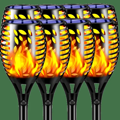 tomcare Solar Powered Tiki Torches