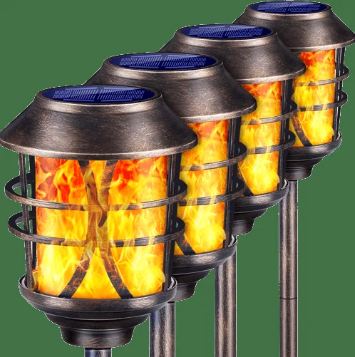 Solar Powered Tiki Torches