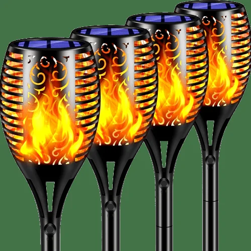 tomcare Solar Powered Tiki Torches